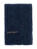 Marni chunky-knit scarf - Blue