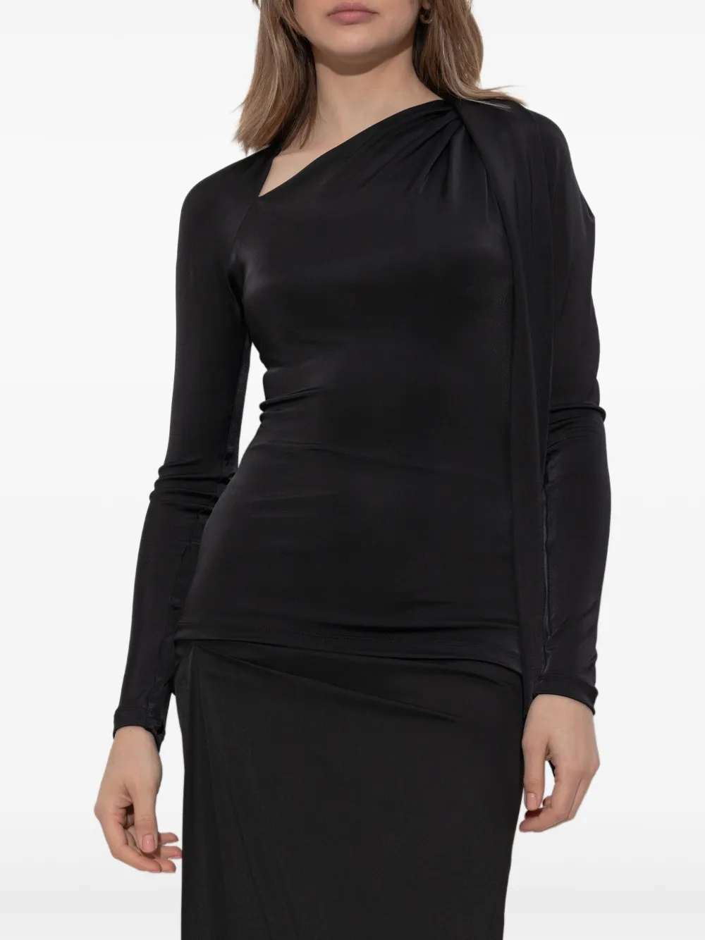 Victoria Beckham Asymmetrische top Zwart
