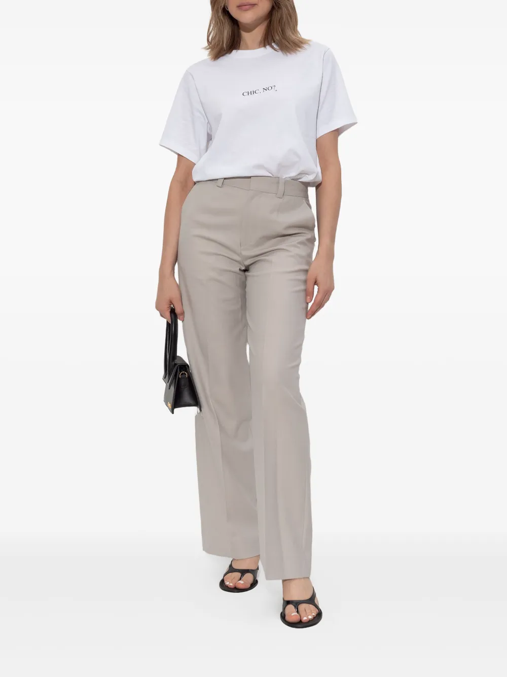 Victoria Beckham wide-leg trousers - Beige