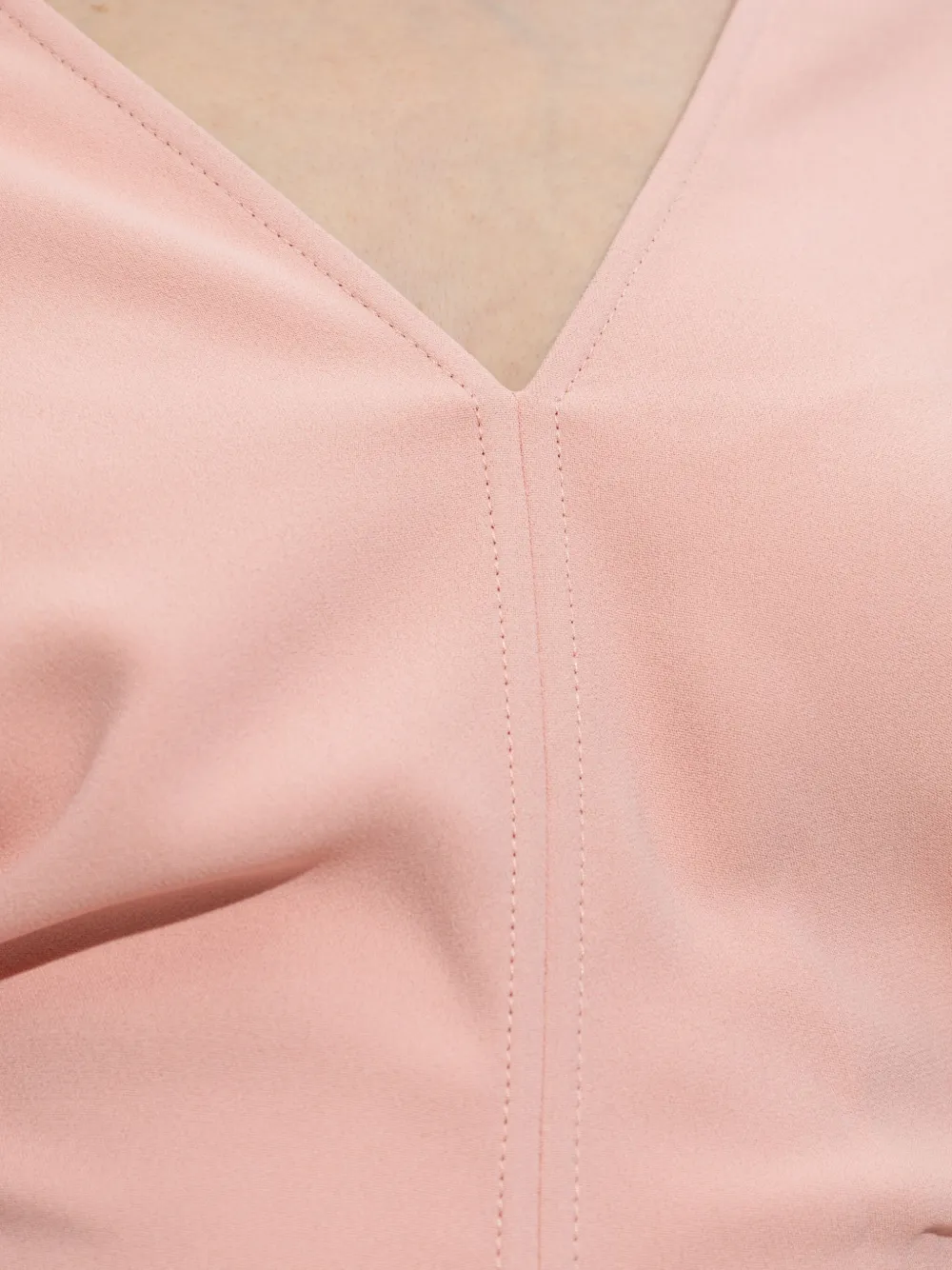 Victoria Beckham Midi-jurk met pofmouwen Roze