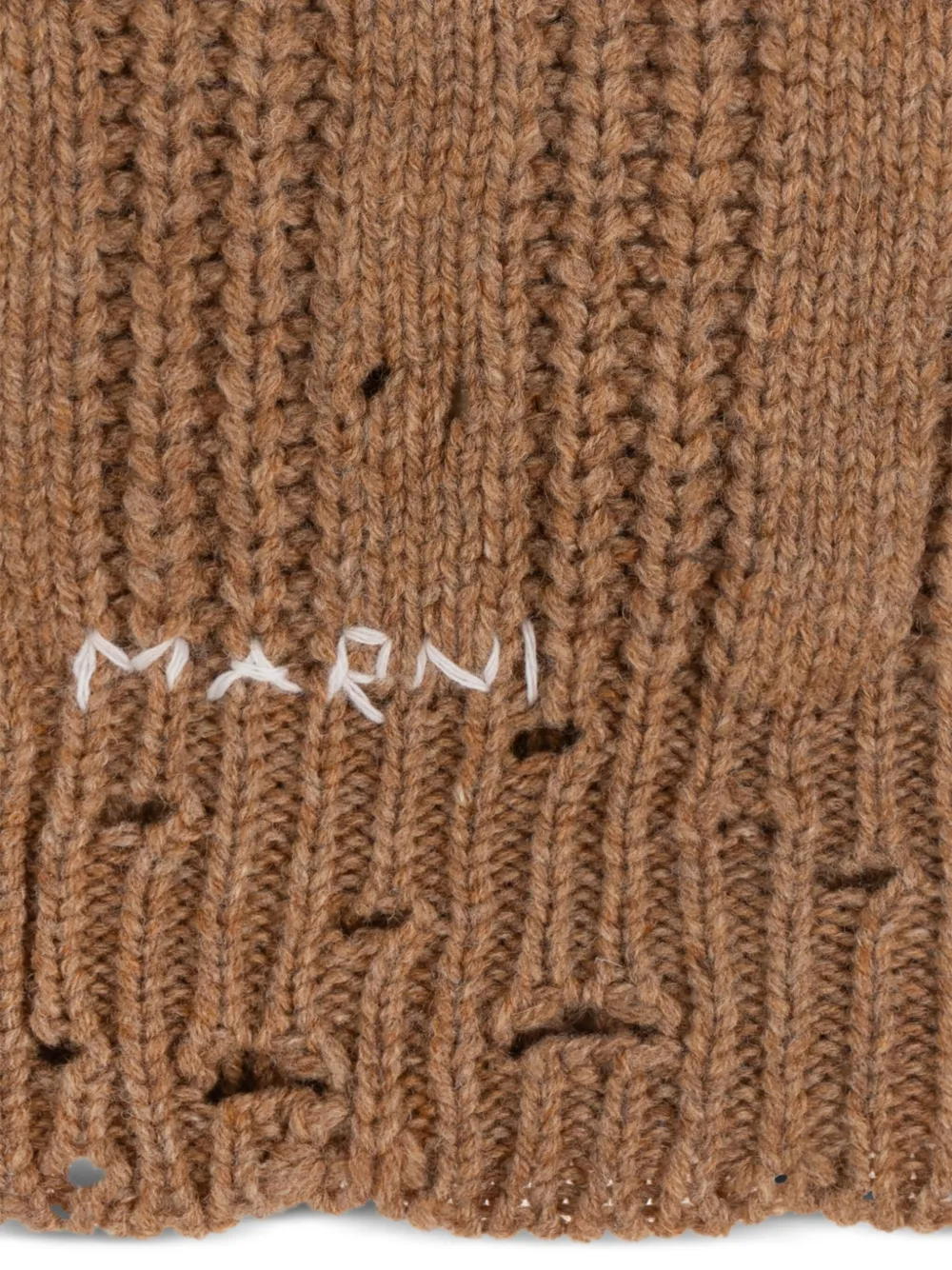 Marni chunky-knit scarf - Bruin