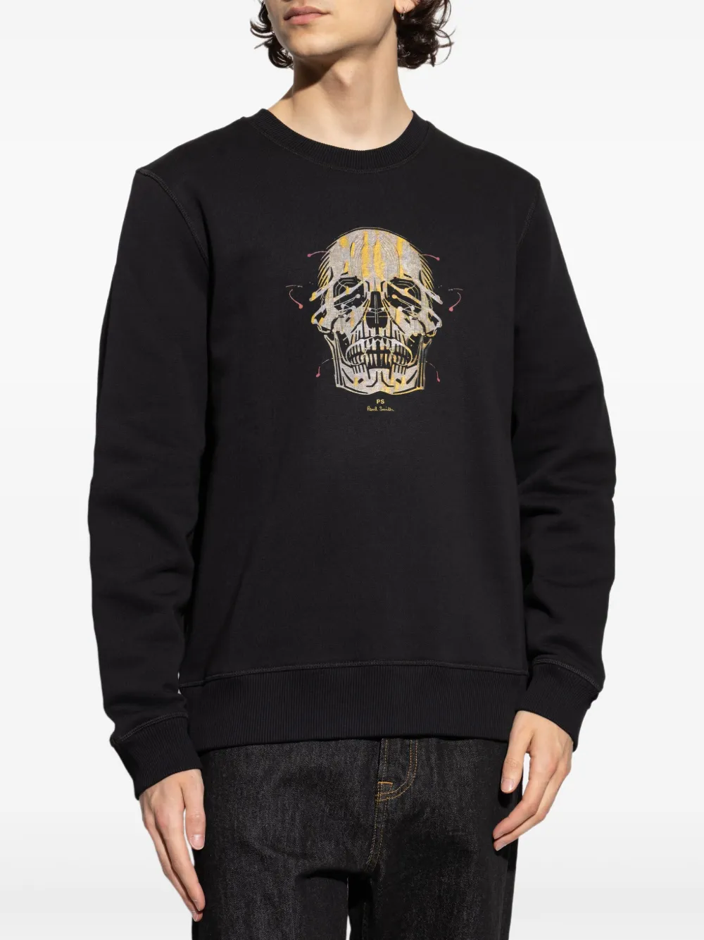 PS Paul Smith Sweater met doodskopprint Zwart