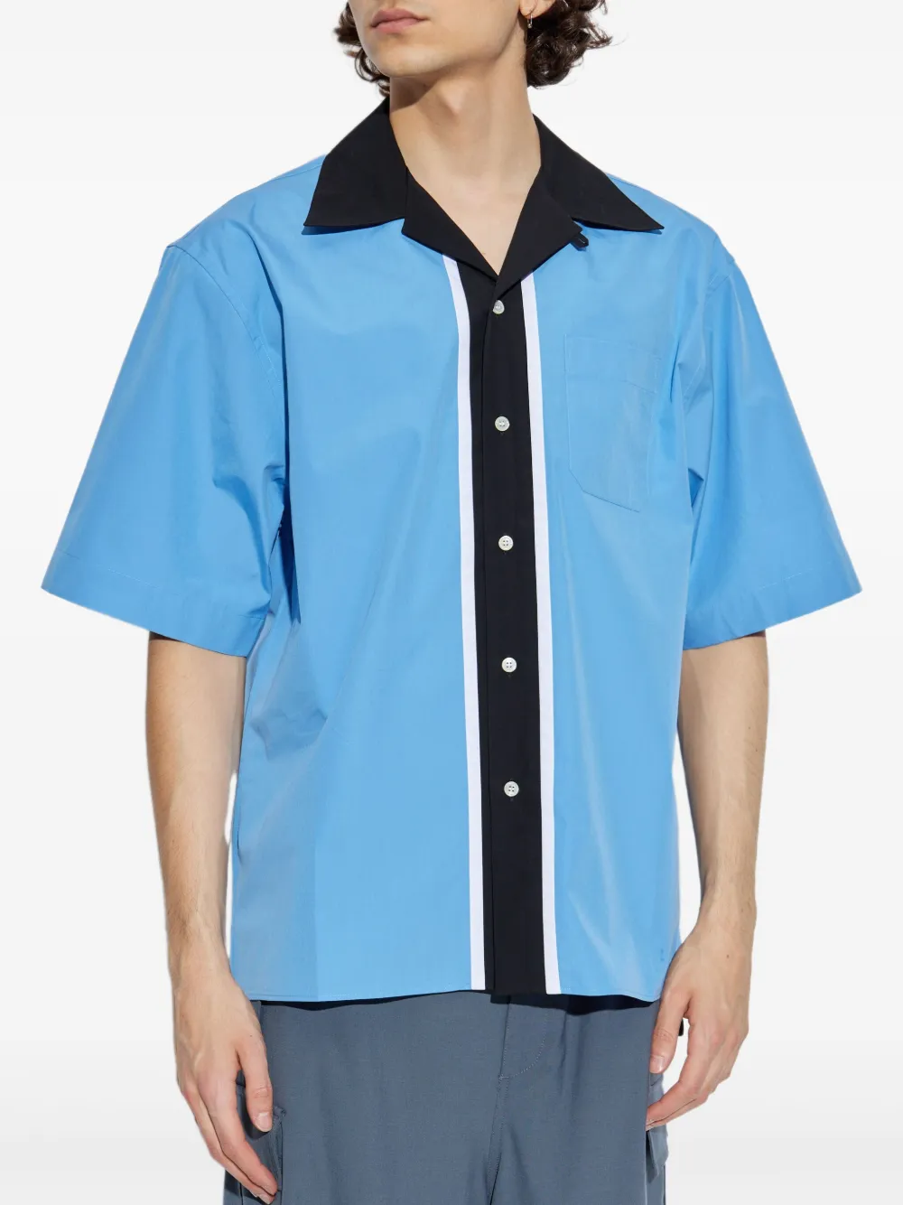 Marni Katoenen overhemd Blauw