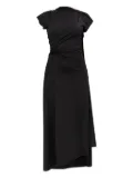 Victoria Beckham asymmetrical draped dress - Black