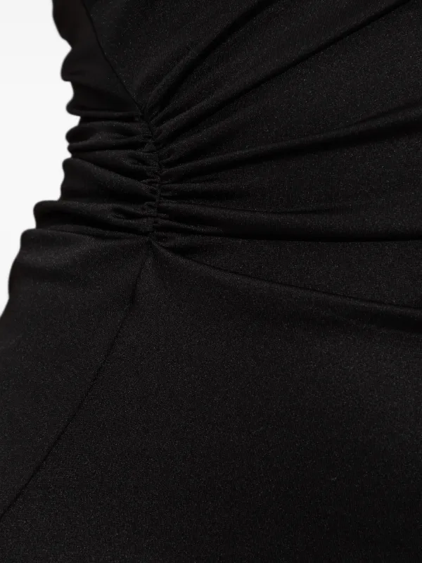 Victoria Beckham アシンメトリー ドレープドレス | ブラック