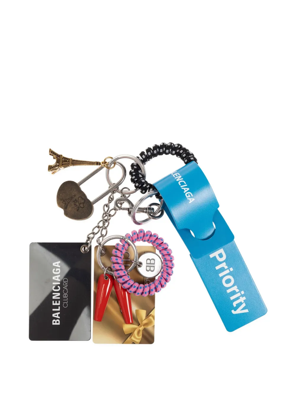Balenciaga キーチェーン アクセサリーセット - ブラック Balenciaga キーチェーン アクセサリーセット - ブラック