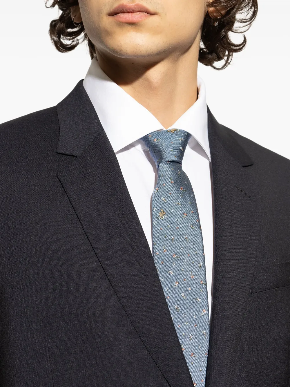 Paul Smith Zijden stropdas Blauw
