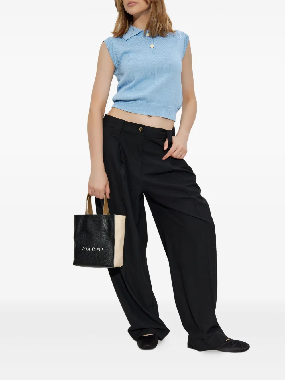 Marni Katoenen polotop - Blauw