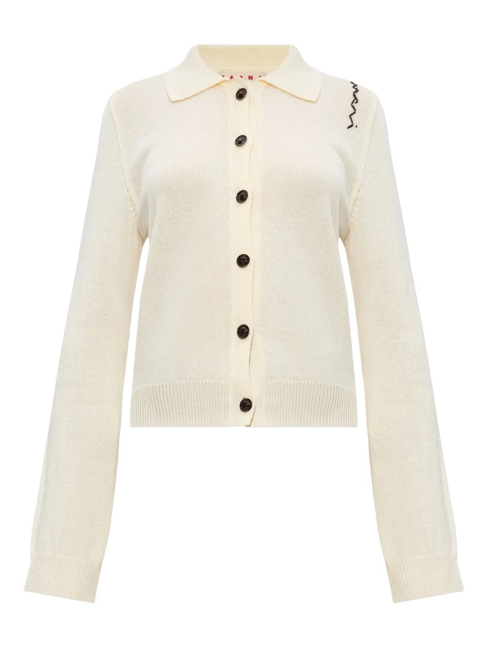 Marni Vest met geborduurd logo Beige