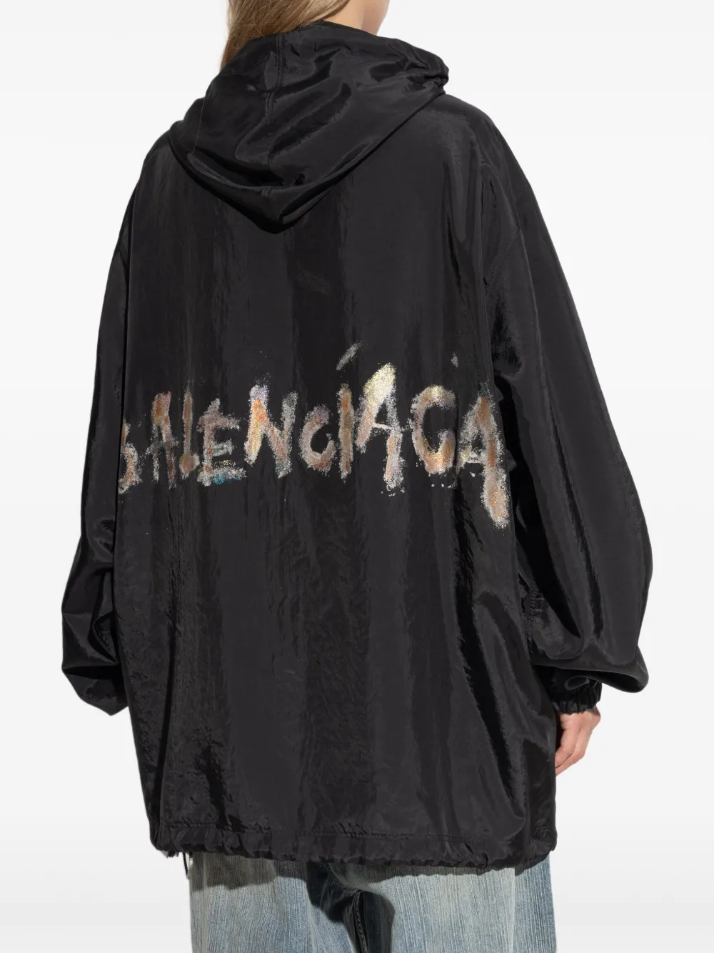 Balenciaga Jack met capuchon Zwart