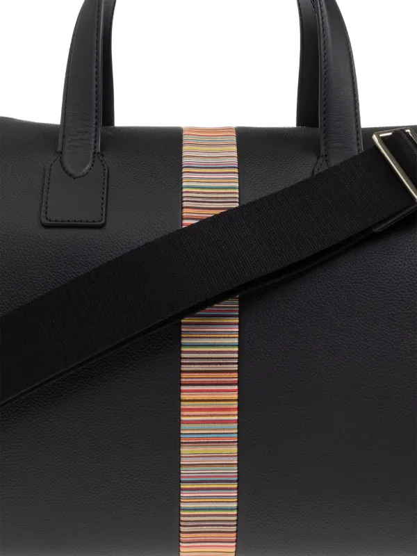 Paul Smith レザー ボストンバッグ | ブラック | FARFETCH JP