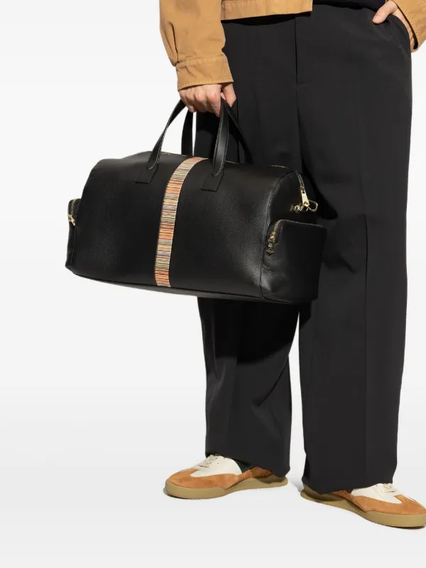 Paul Smith レザー ボストンバッグ | ブラック | FARFETCH JP