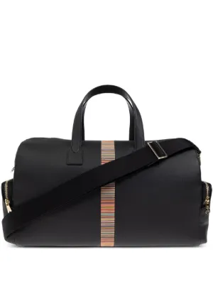 Bally ストライプ ボストンバッグ | ブラック | FARFETCH JP