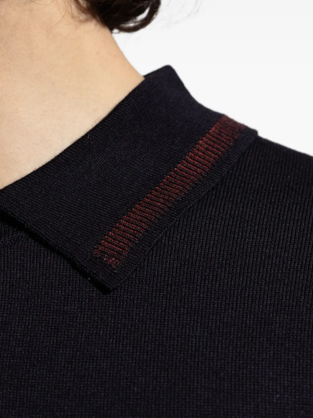 PS Paul Smith Poloshirt van merinowol Blauw