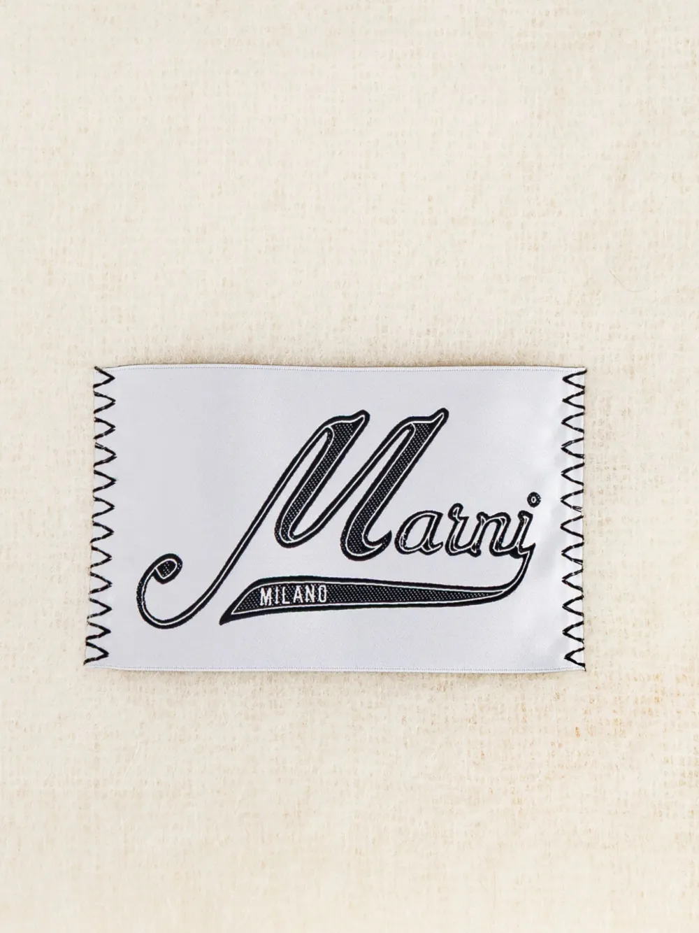 Marni Sjaal met logopatch Wit
