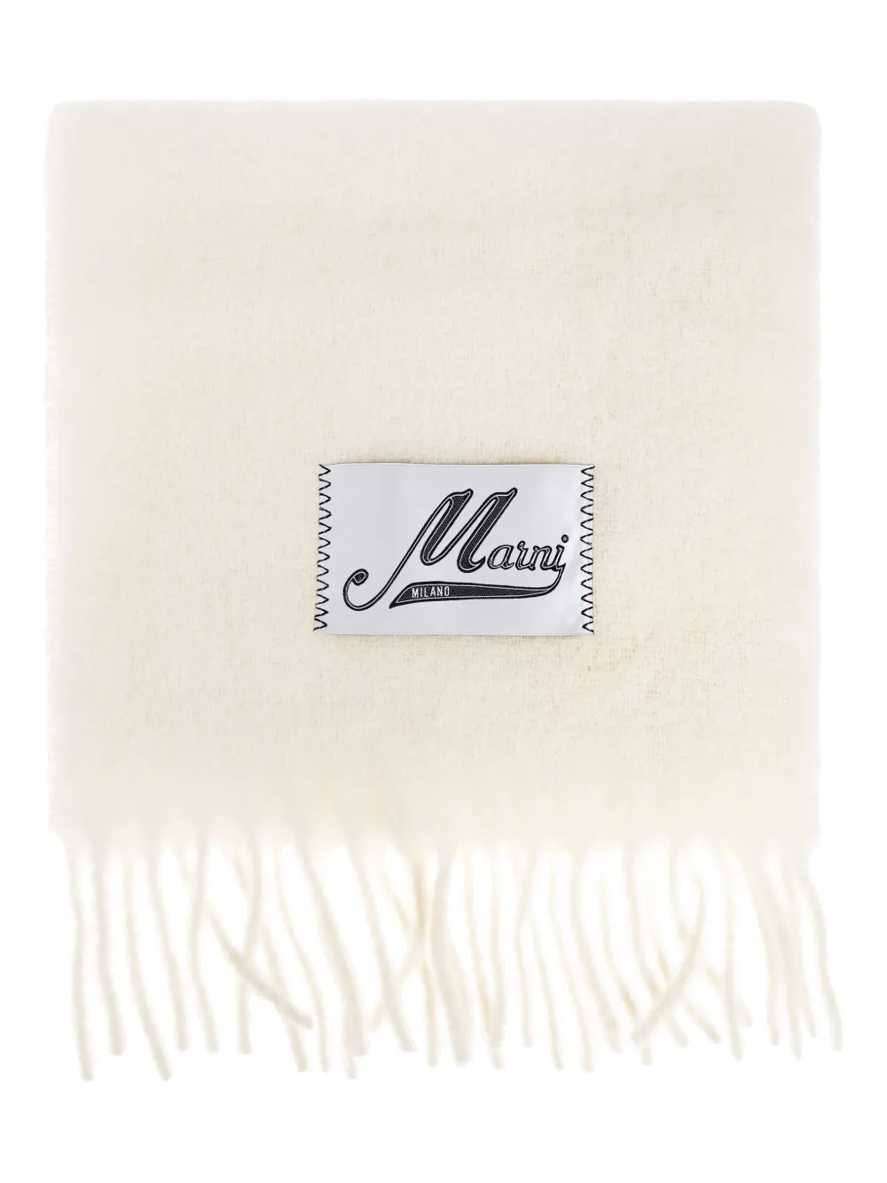 Marni Sjaal met logopatch Wit