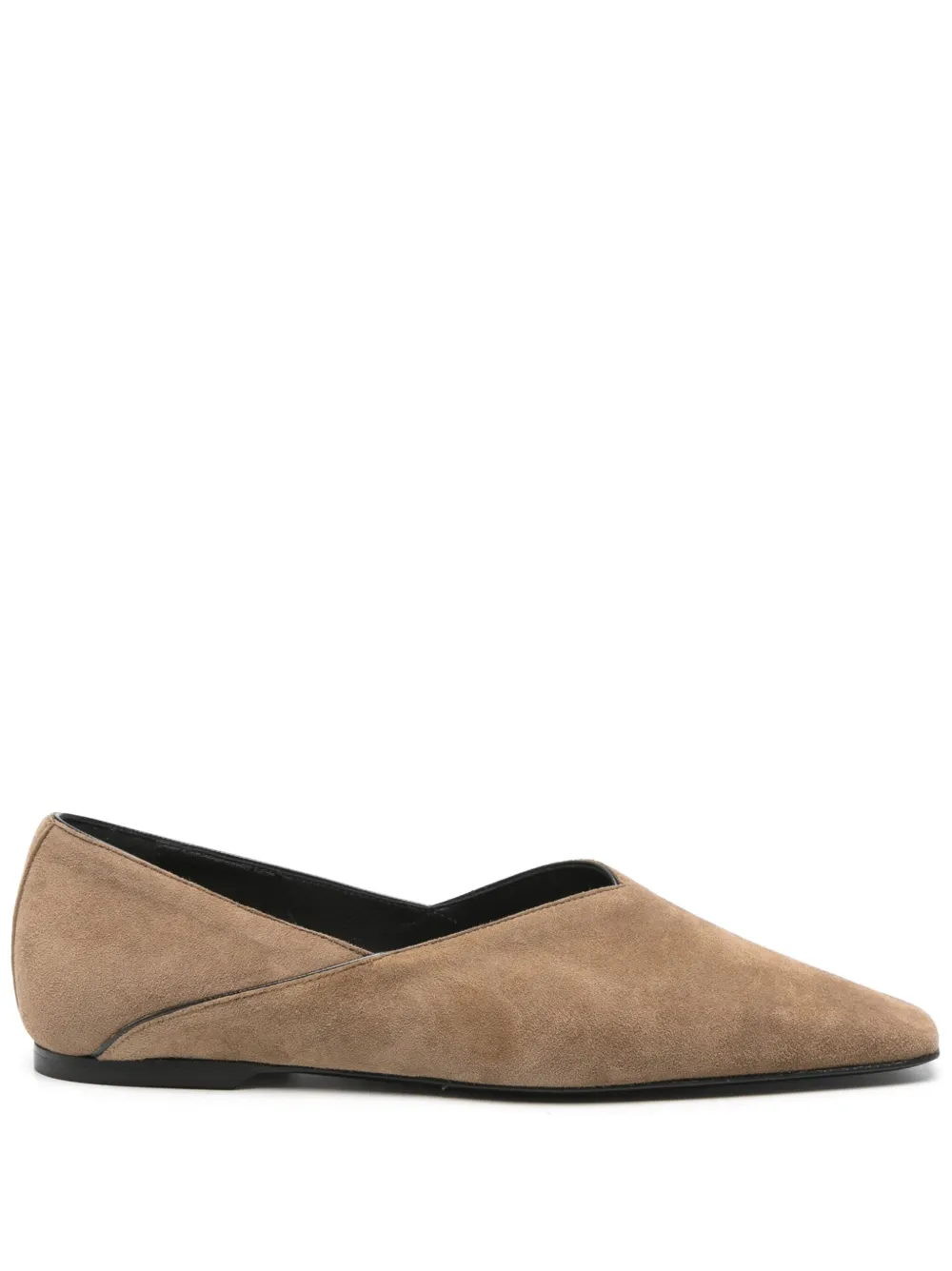 TOTEME suede ballet flats - ブラウン TOTEME suede ballet flats - ブラウン