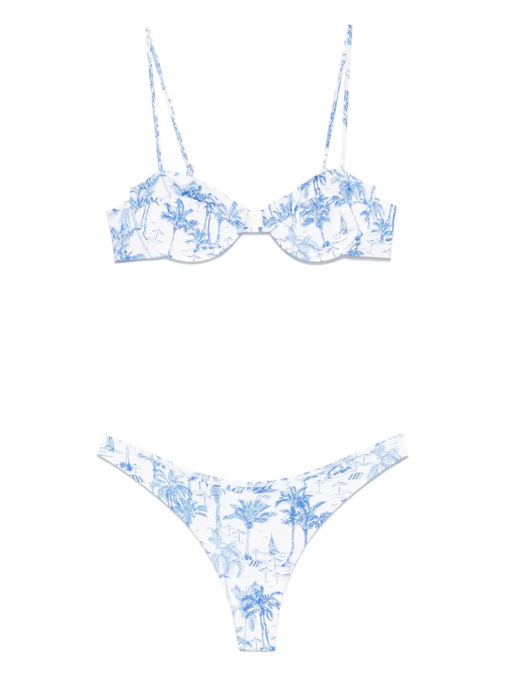 MC2 Saint Barth floral-print bikini | White | Image 1