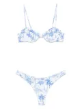MC2 Saint Barth floral-print bikini - White