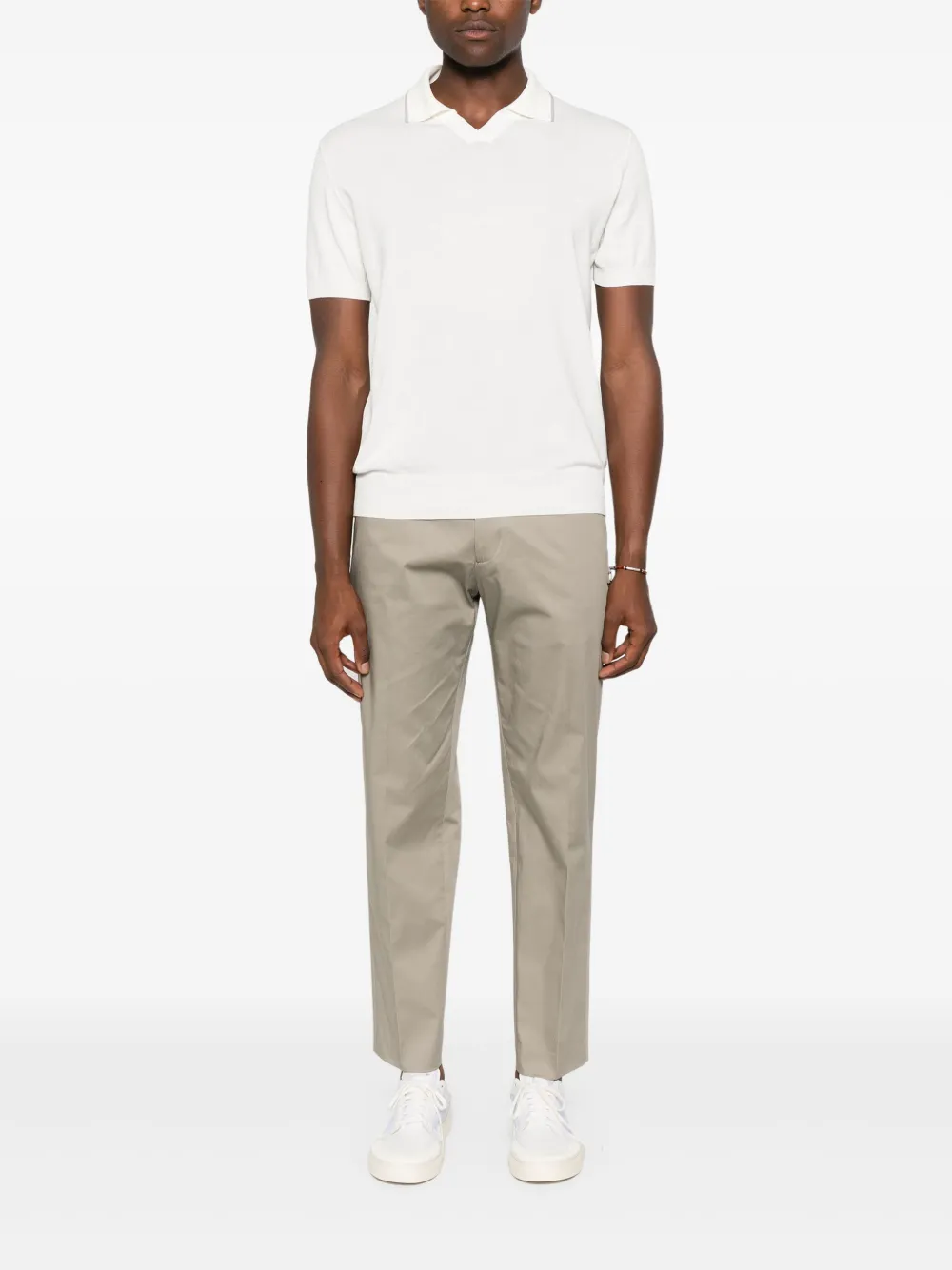 Michael coal cotton trousers - Bruin