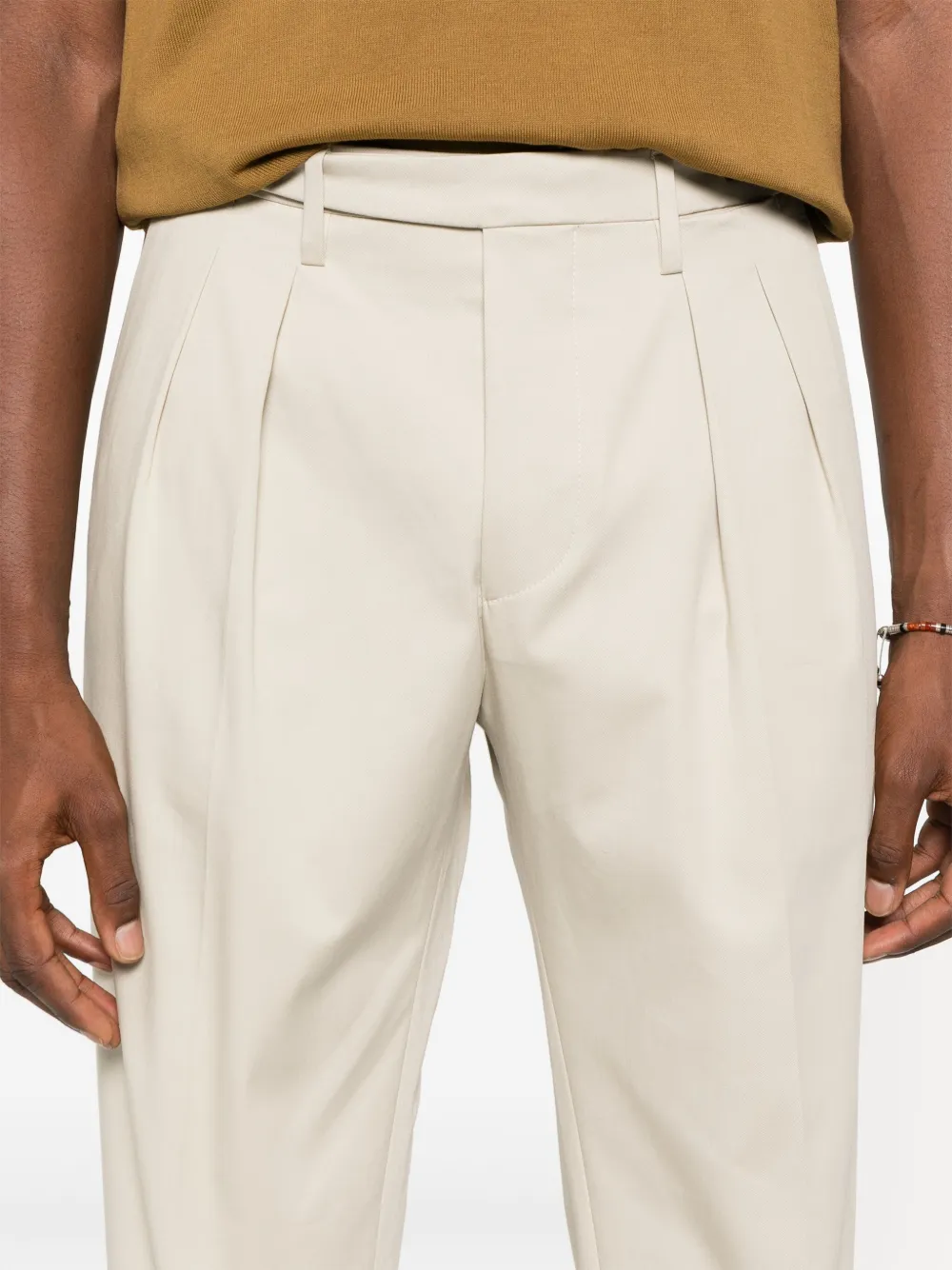 michael coal Geplooide chino Beige