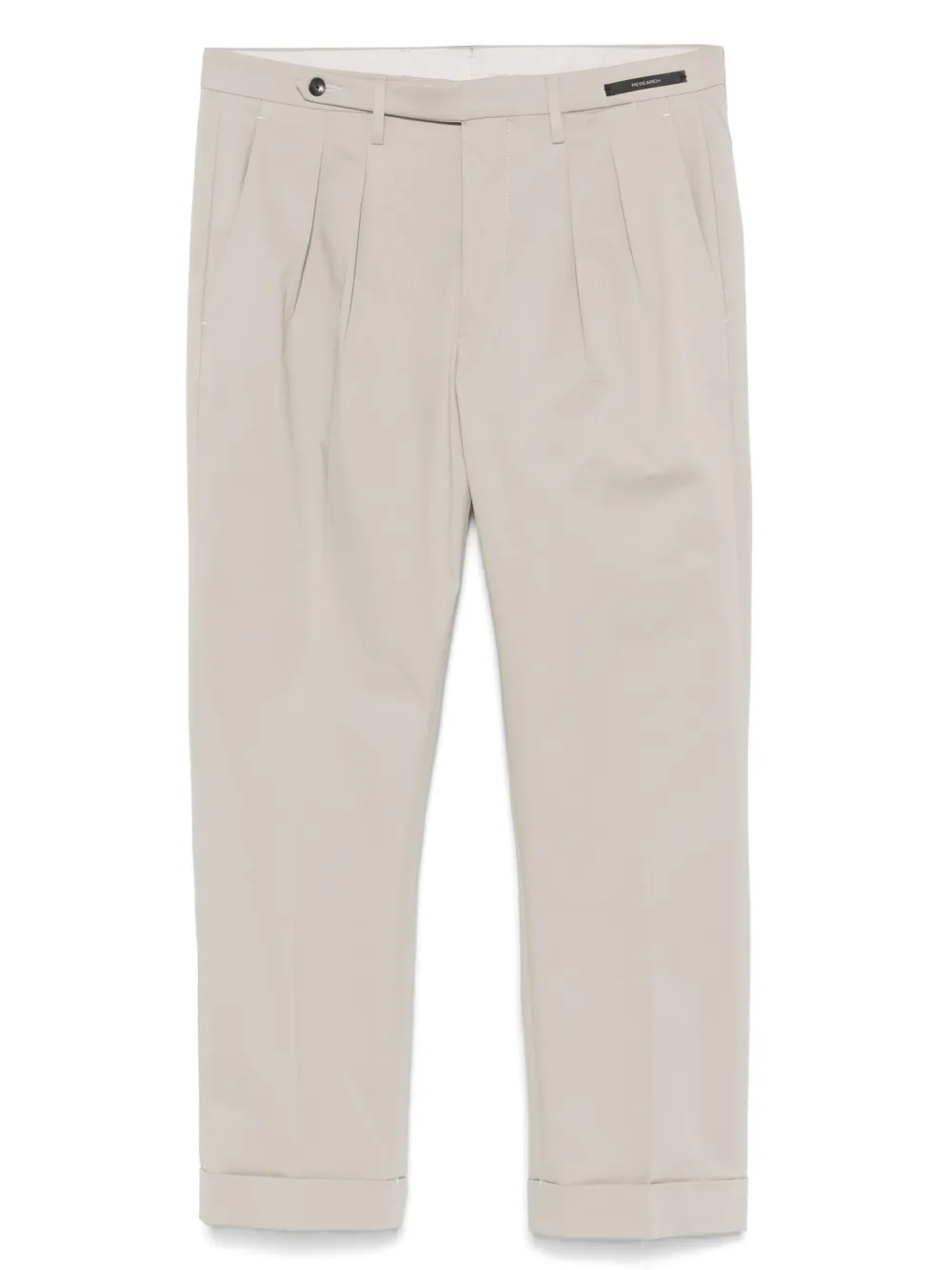 michael coal pleated chinos | Neutrals | Image 1