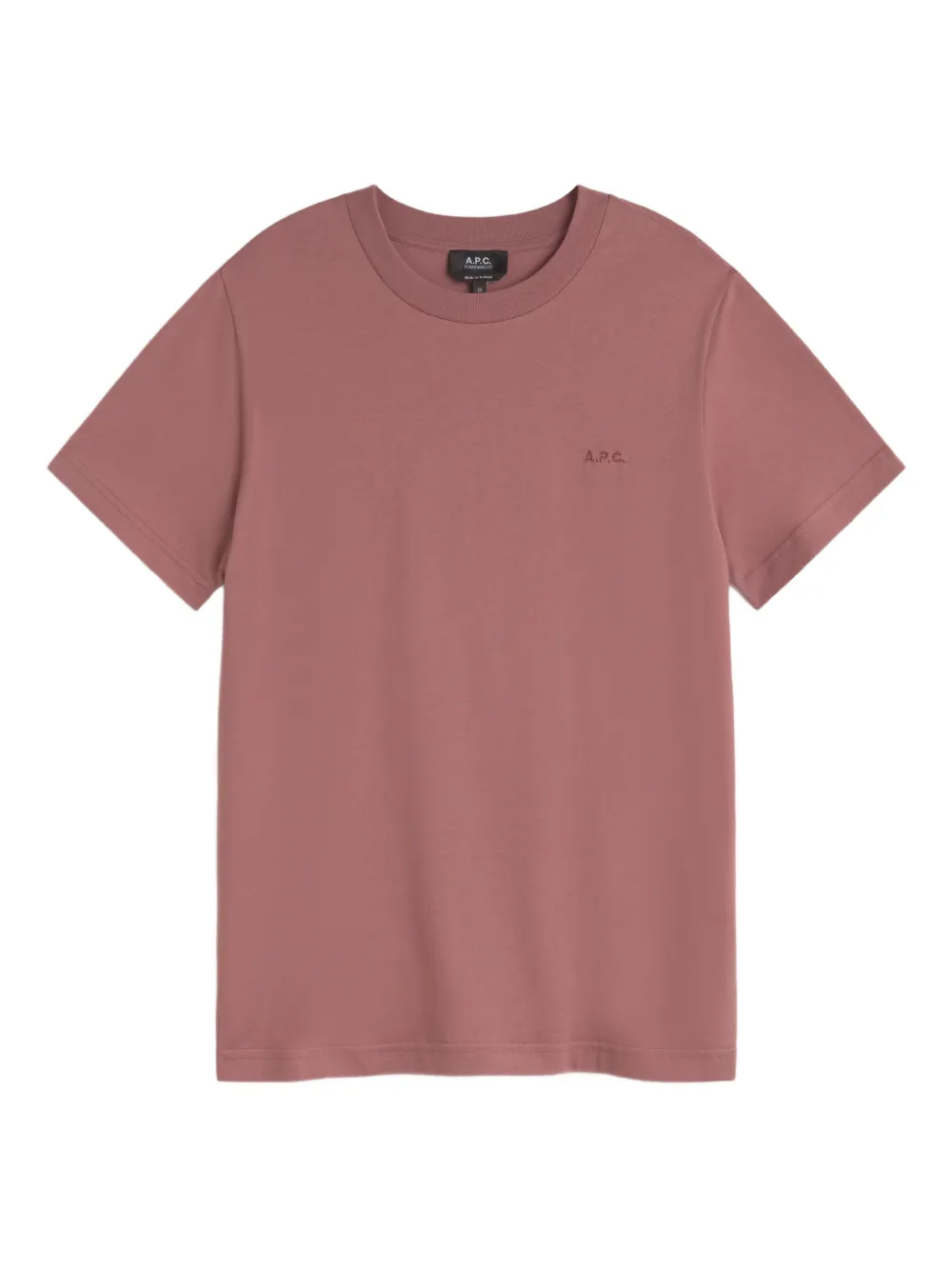 A.P.C. T-shirt met geborduurd logo Roze