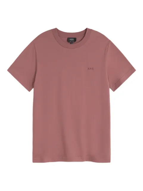 A.P.C. embroidered-logo T-shirt