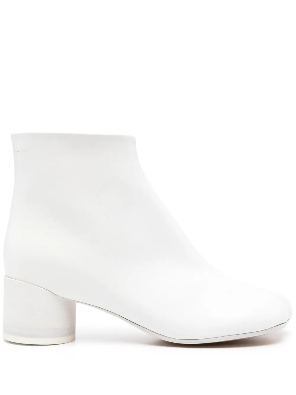 MM6 Maison Margiela leather ankle boots White