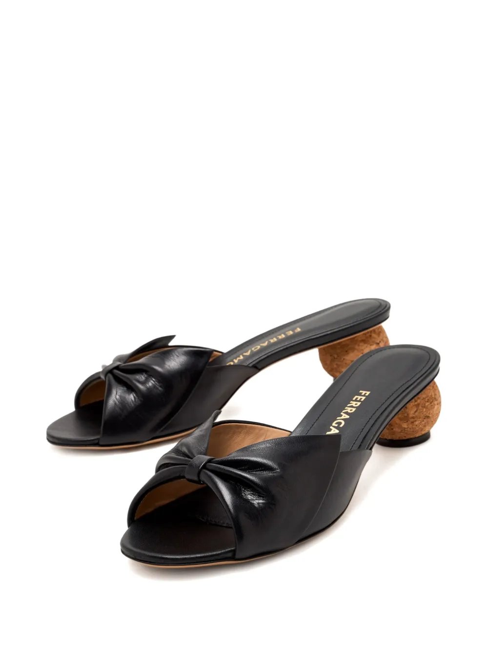 Ferragamo 45mm knotted sandals Black