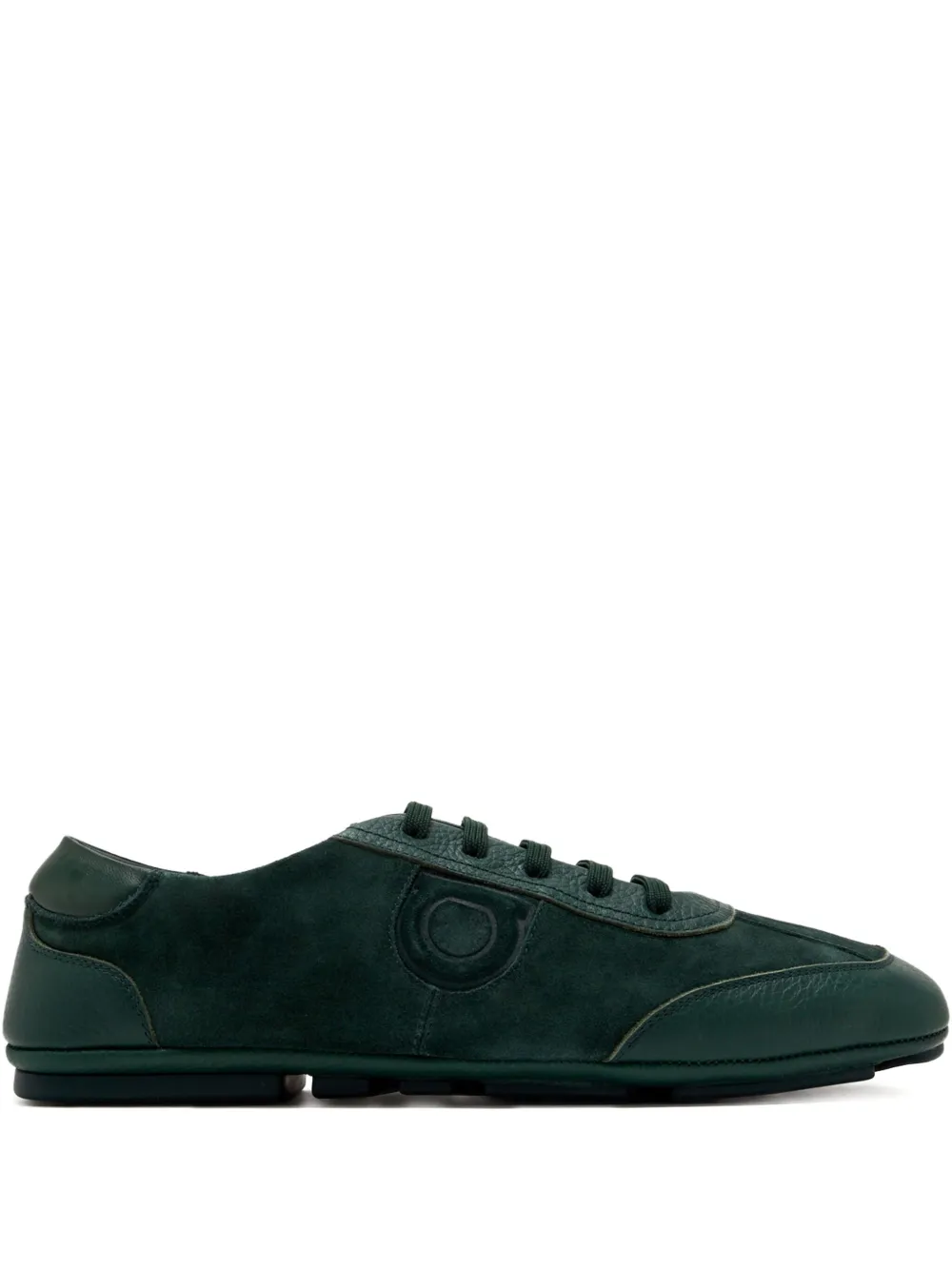 Ferragamo suede sneakers Green