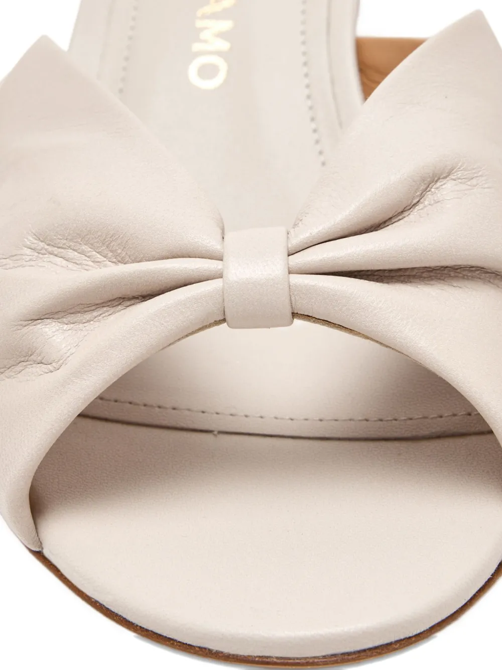 Ferragamo 45mm bow-detail open-toe sandals Neutrals