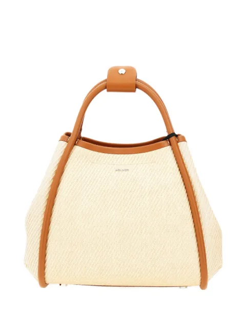 Max Mara Marine textured straw tote bag