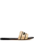 Ferragamo canvas slide sandals - Neutrals