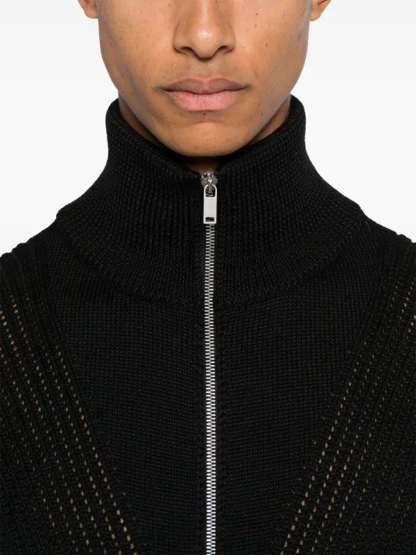 Jil Sander ジップアップ カーディガン | ブラック | FARFETCH JP