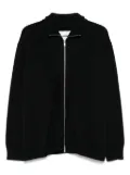 Jil Sander zip-up wool cardigan - Black