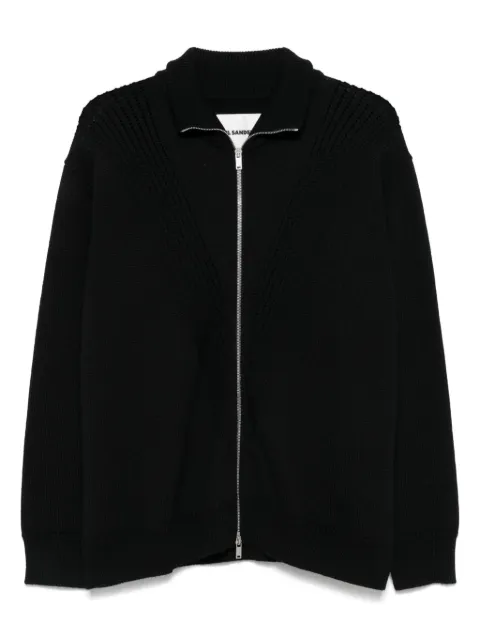Jil Sander zip-up wool cardigan