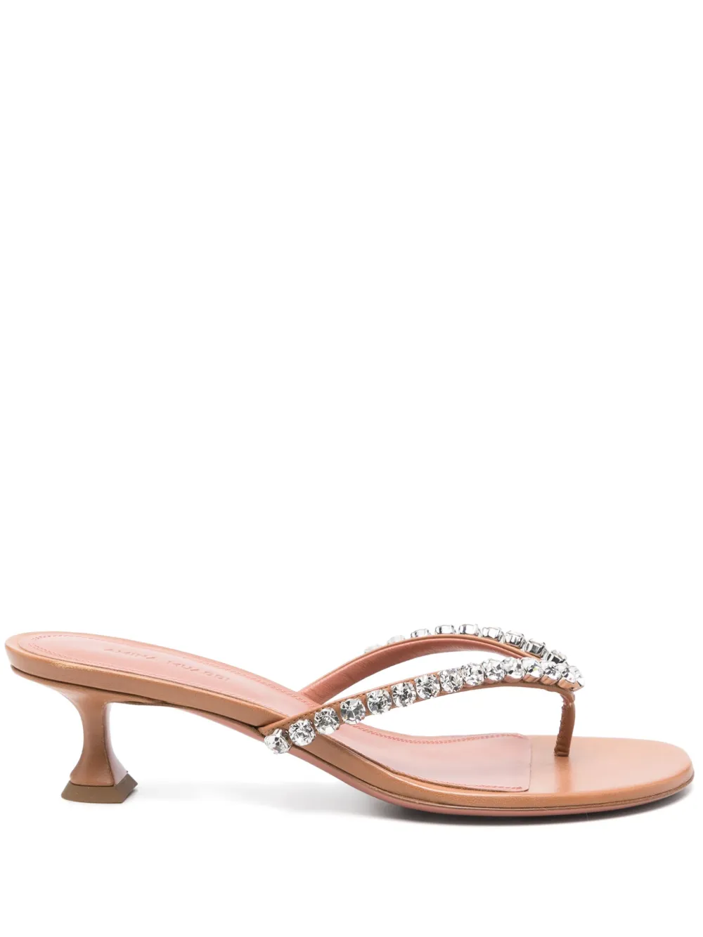 AMINA MUADDI 60MM LEATHER SANDALS