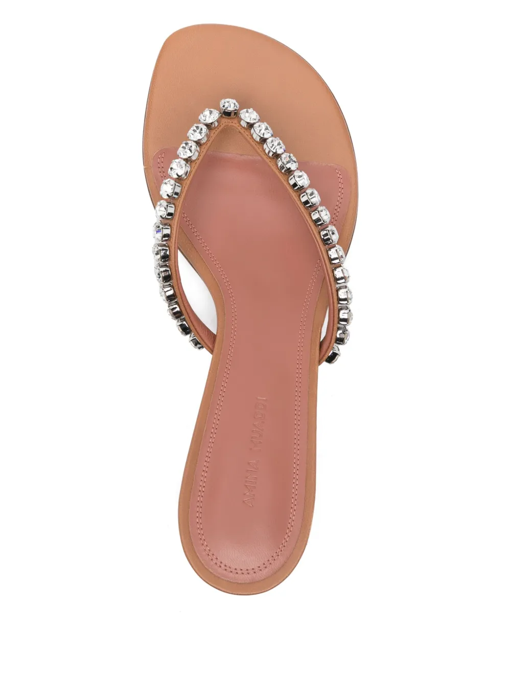 AMINA MUADDI 60MM LEATHER SANDALS