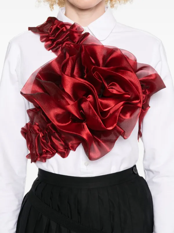 Noir Kei Ninomiya ラッフル トップ | レッド | FARFETCH JP