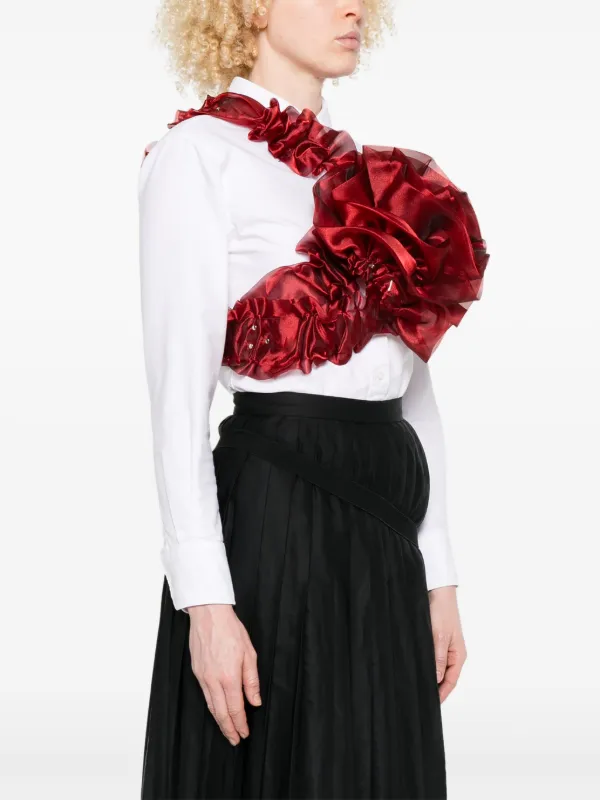 Noir Kei Ninomiya ラッフル トップ | レッド | FARFETCH JP