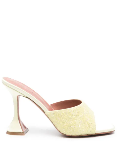 Amina Muaddi 10mm Lupita Crystal sandals