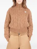 Société Anonyme Bia cable-knit zip-up cardigan - Brown