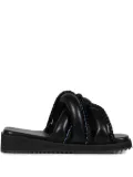 YUME YUME crossover-strap slides - Black