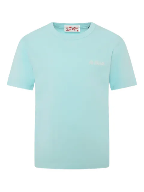 MC2 Saint Barth Kids logo-embroidered T-shirt