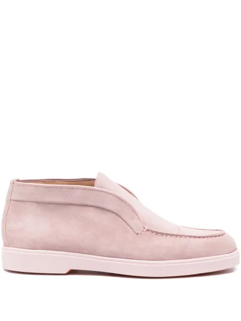 Santoni Mocassini in pelle scamosciata