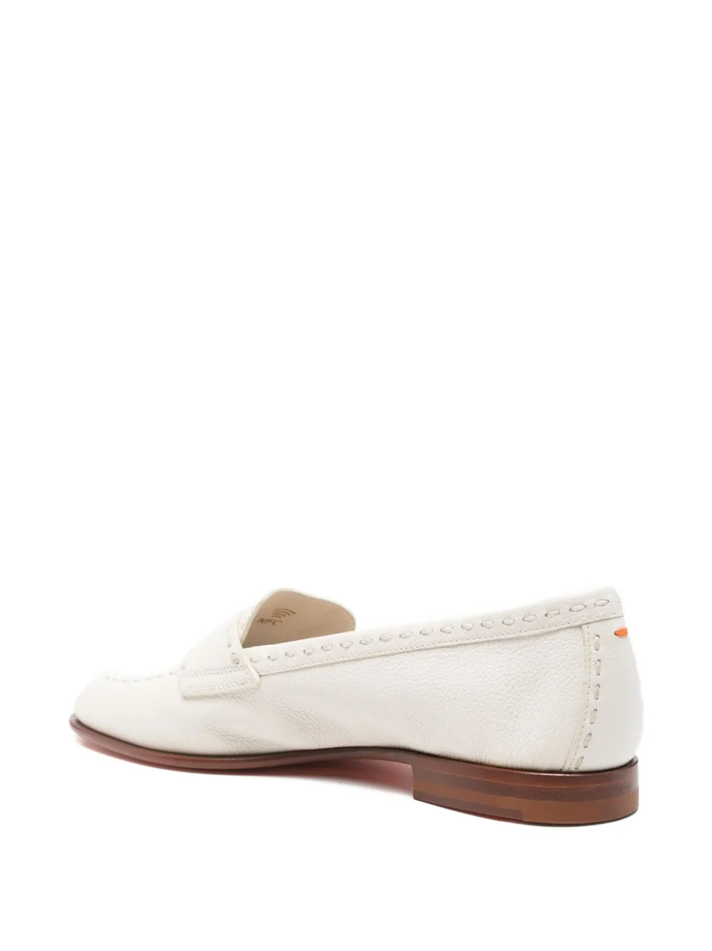 Santoni penny-slot loafers White