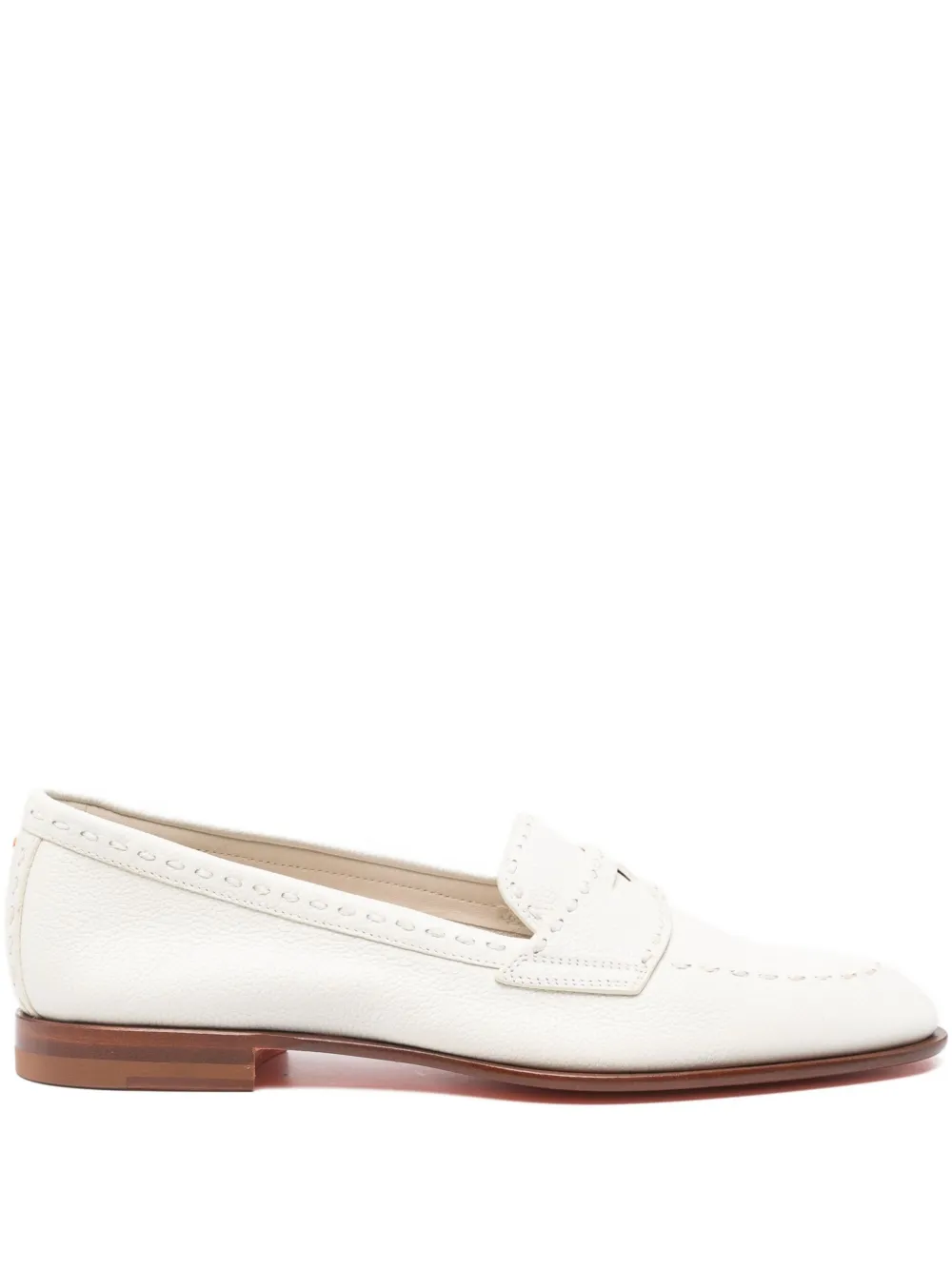 Santoni penny-slot loafers White