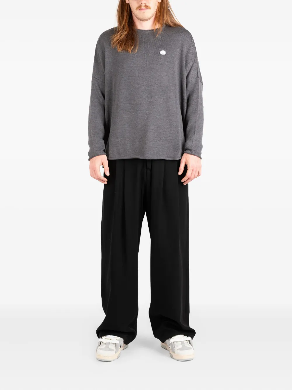 Société Anonyme embroidered-detail sweater Grijs