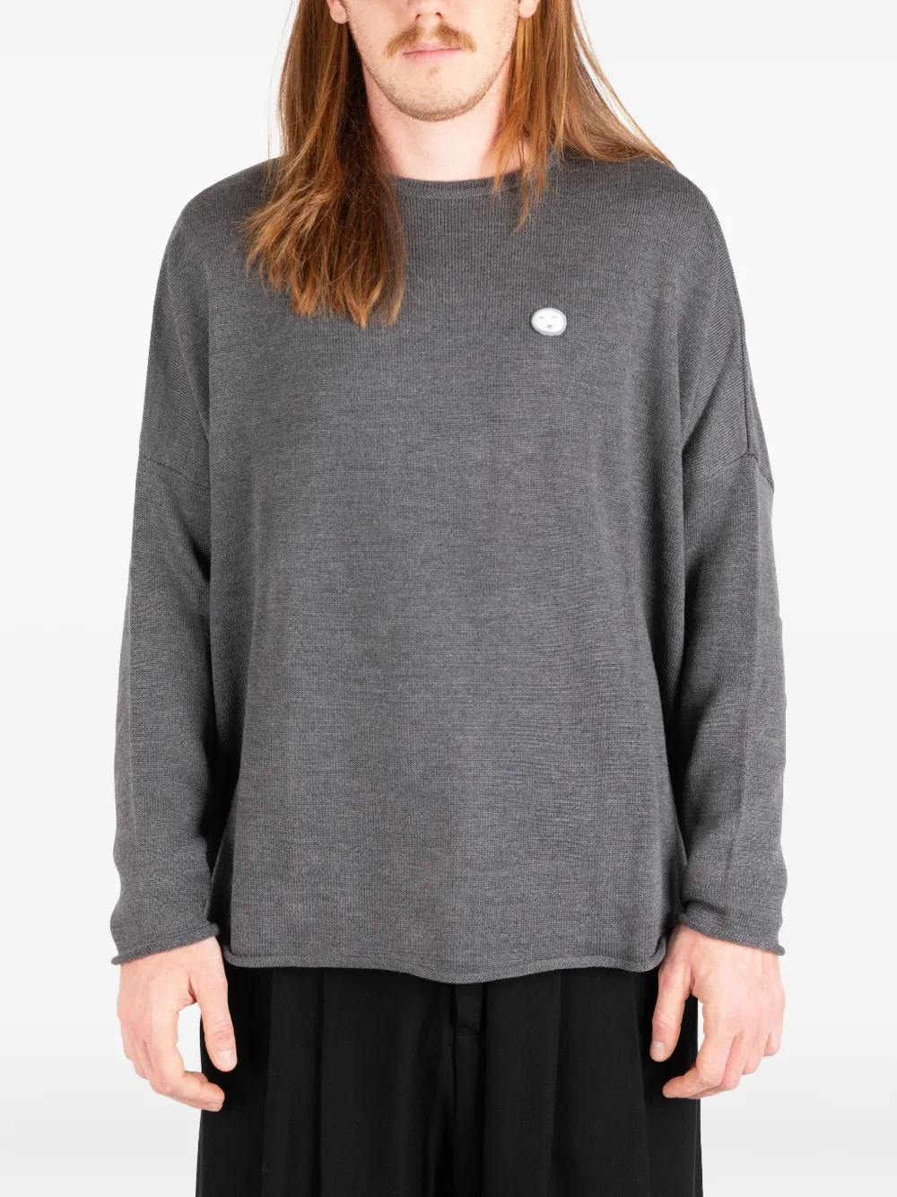 Société Anonyme embroidered-detail sweater Grijs